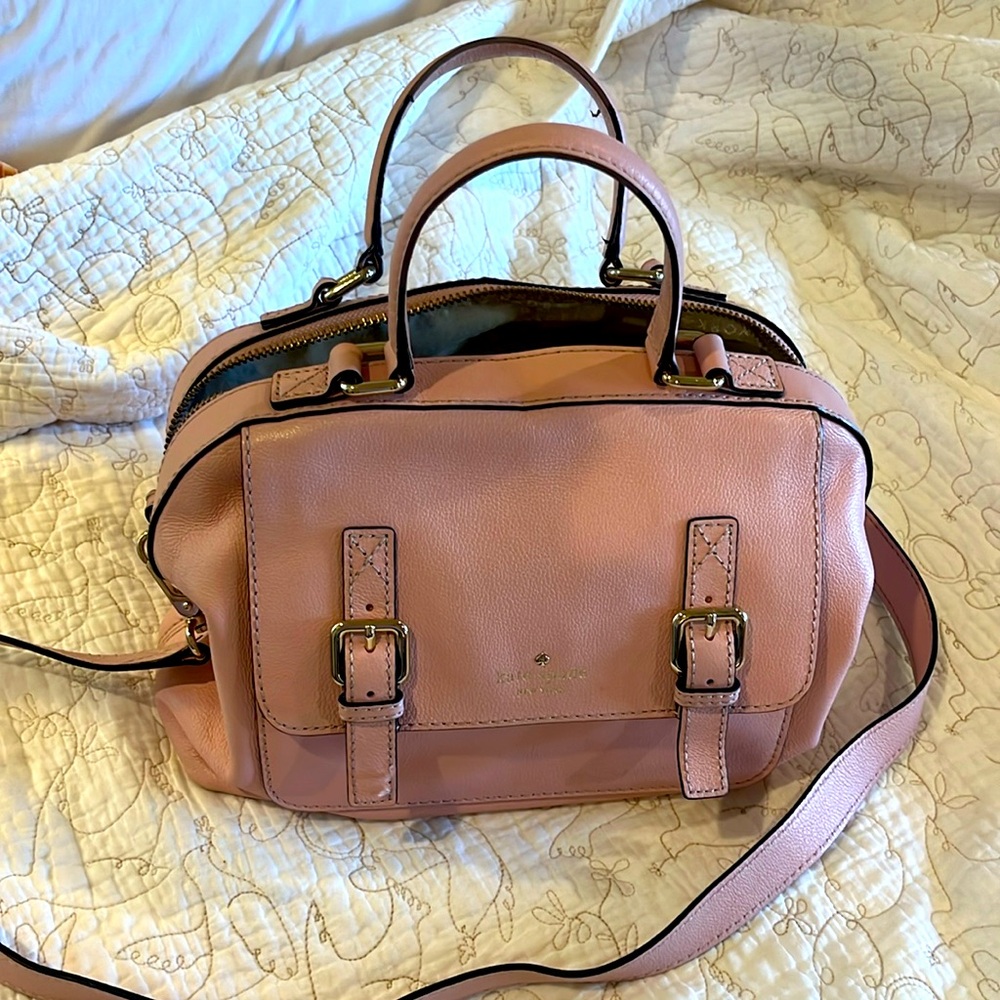 Kate Spade pink tote & crossbody leather purse